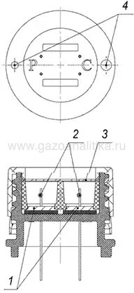 Конструкиция комплекта ТХД ИБЯЛ.413923.031-03 (ИБЯЛ.413226.105-02)